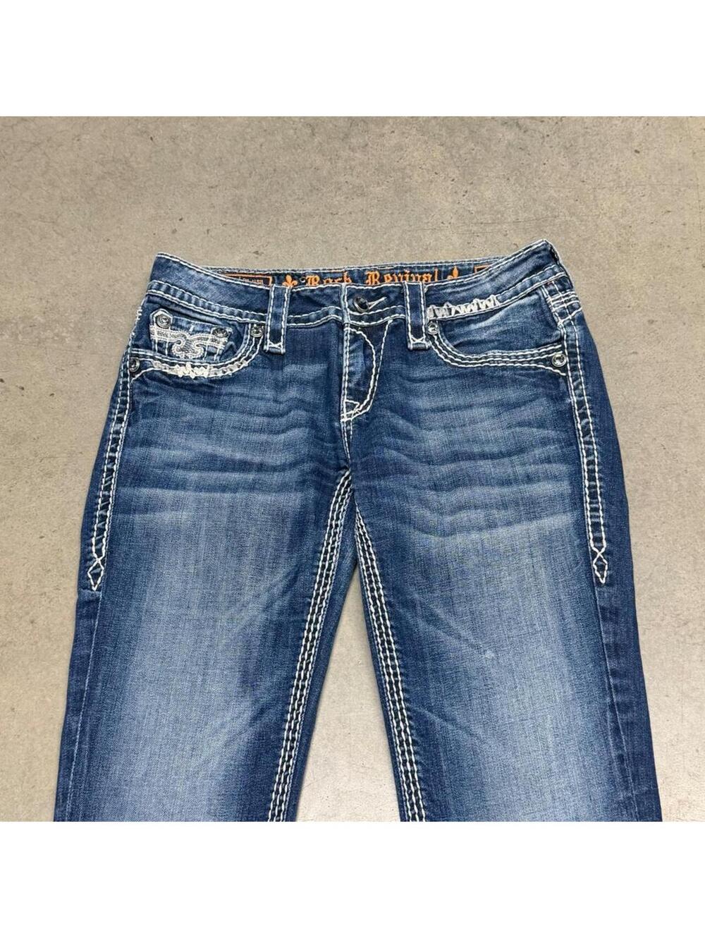 Y2K Rock Revival Serena Boot Jeans Denim Bootcut Jeans MSRP $200 - Picture 4 of 8
